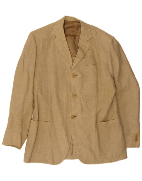 Paul Smith Herre 3 Button Blazer Jacket UK 44 2XL Beige Linen
