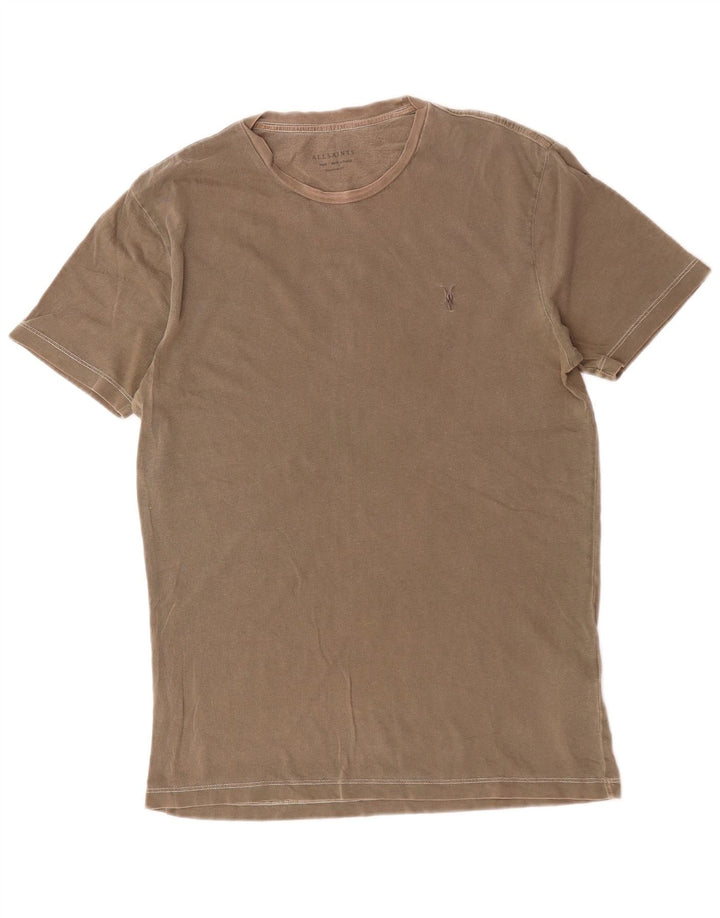 All Saints Herre Regular Fit T-shirt Top Lille brun bomuld