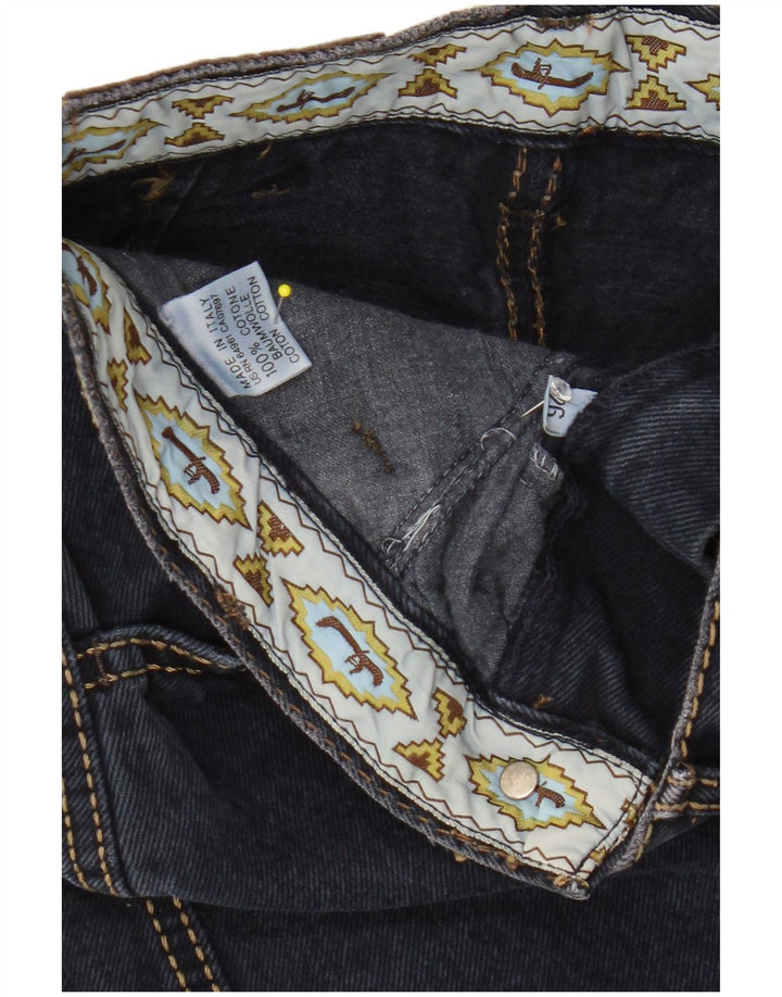 SISLEY Dame Denim Nederdel W26 Lille Marineblå Bomuld