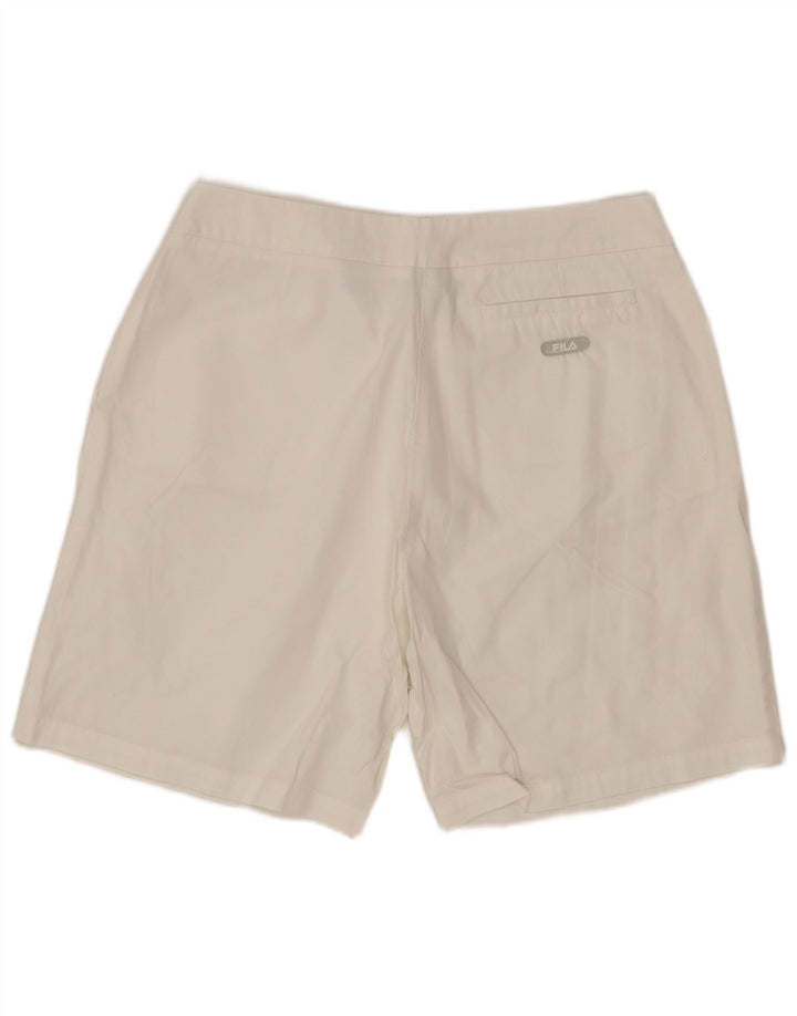 FILA Chino Shorts til kvinder IT 44 Medium W30 Hvid Bomuld