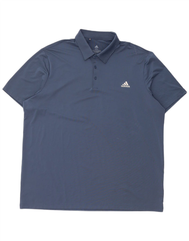 Adidas Herre Primegreen Polo Shirt 2XL Navy Blue