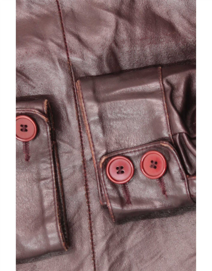 Vintage herre læderjakke UK 42 XL Burgundy