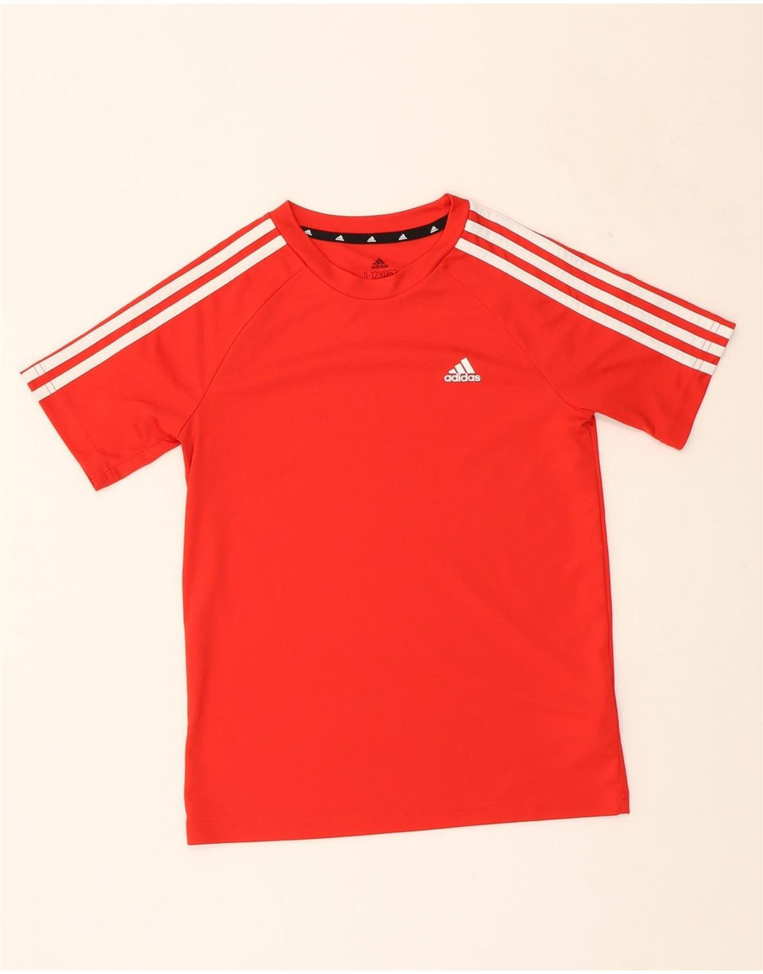 ADIDAS Boys Aeroready T-Shirt Top 11-12 Years Red Polyester Vintage Adidas and Second-Hand Adidas from Messina Hembry 