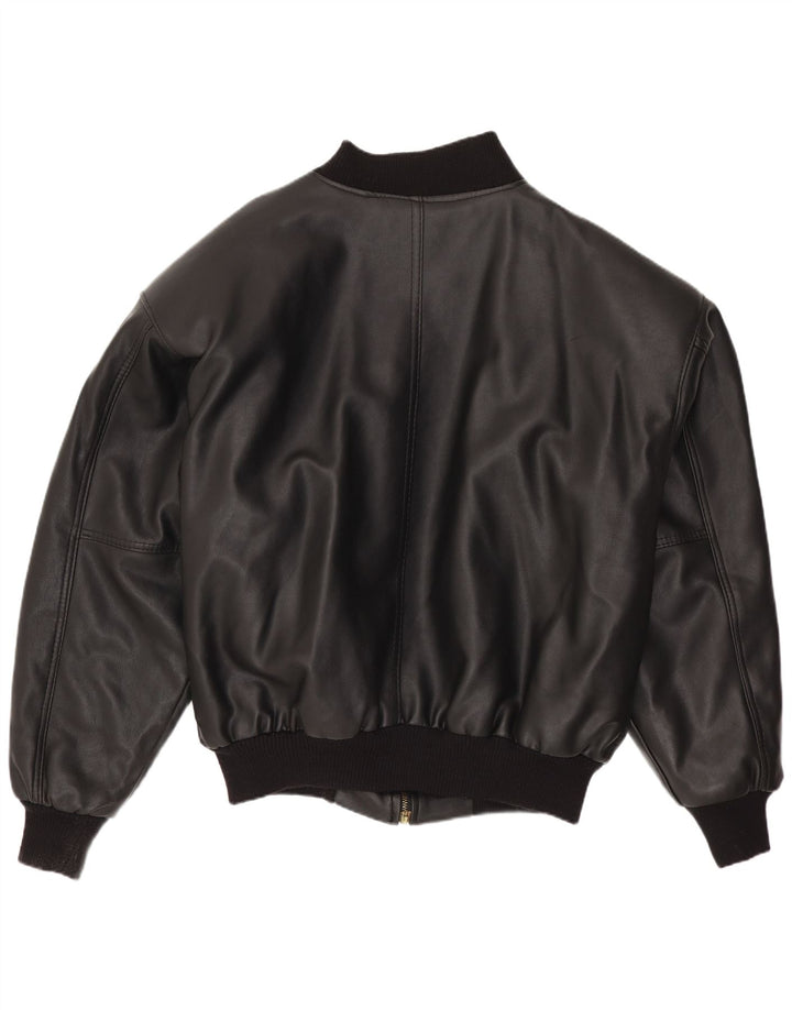 Vintage herre læderjakke UK 42 XL Sort