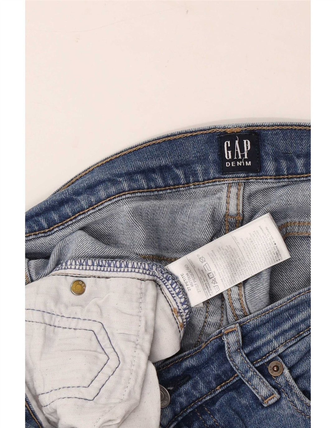 Gap Dame Slim Jeans W27 L26 Blå Bomuld