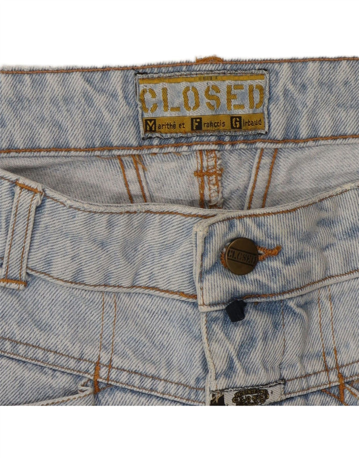 LUKKET Dame jeans med løs pasform med høj talje W32 L30 Blå