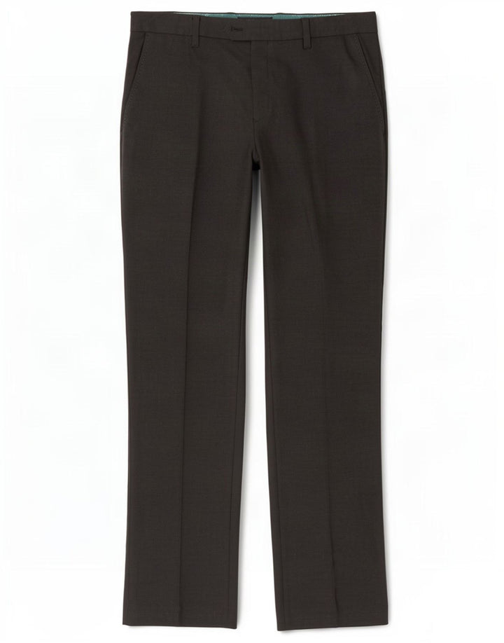 Ted Baker Straight Suit Bukser til mænd W36 L32 Grå plettet polyester