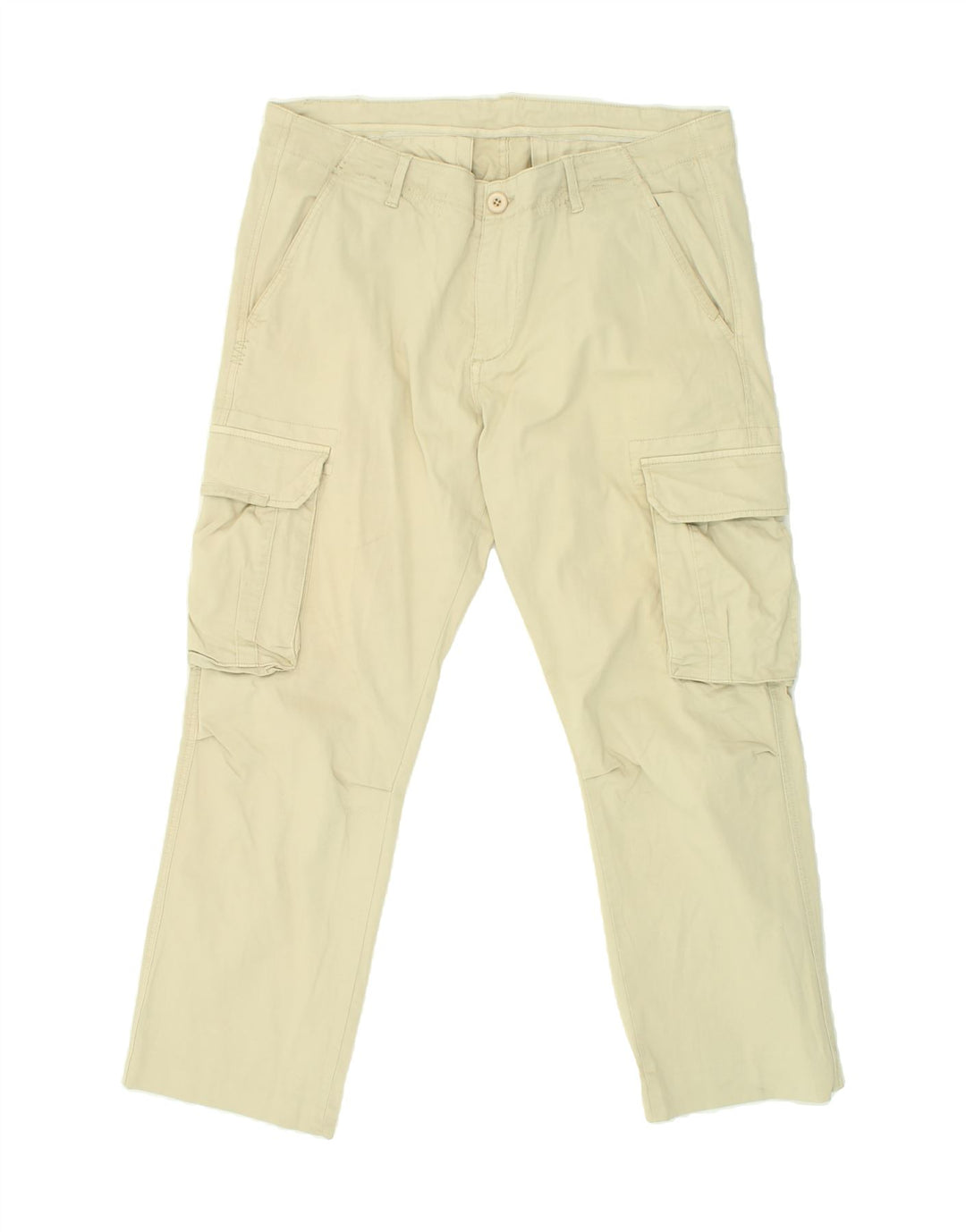MURPHY & NYE Womens Slim Cargo Trousers W36 L27 Beige Vintage Murphy & Nye and Second-Hand Murphy & Nye from Messina Hembry 