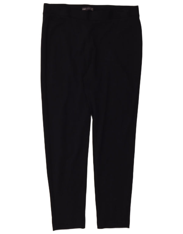 Marks & Spencer Dame Slim Casual Bukser UK 16 Large W34 L27 Sort