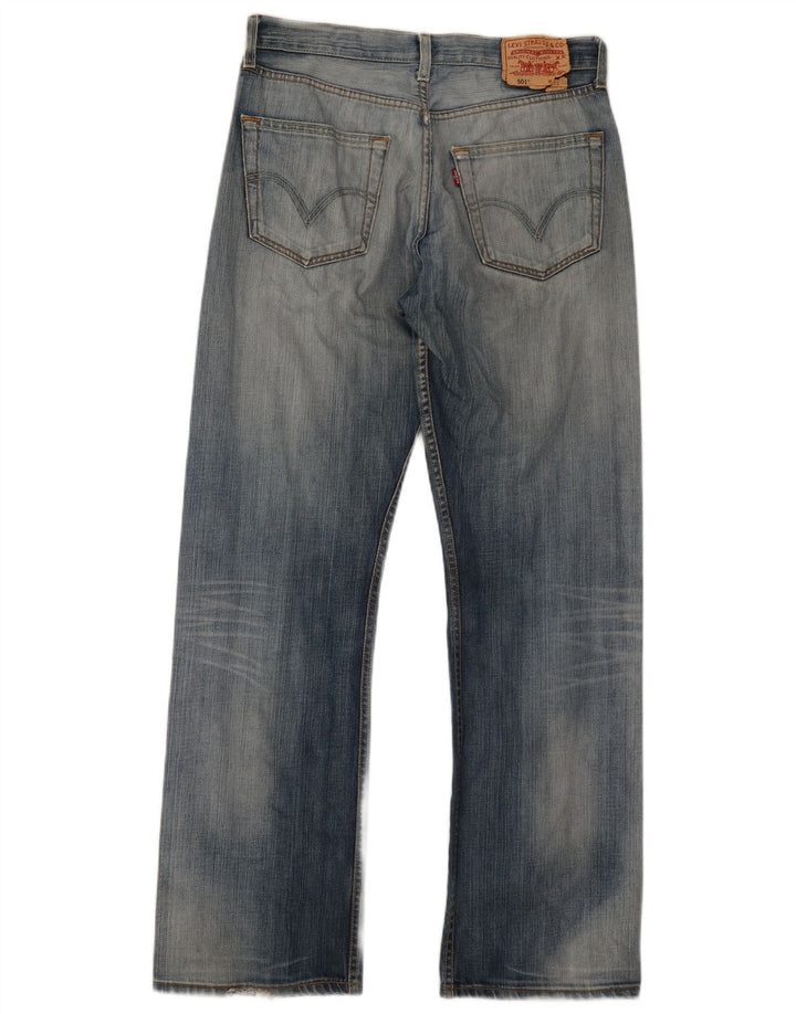 Levi's Herre 501 Straight Jeans W32 L31 Blå Bomuld