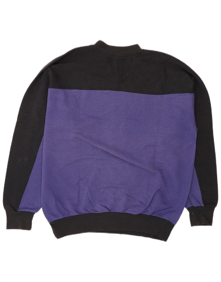 Puma grafisk sweatshirt til mænd, stor lilla farveblok