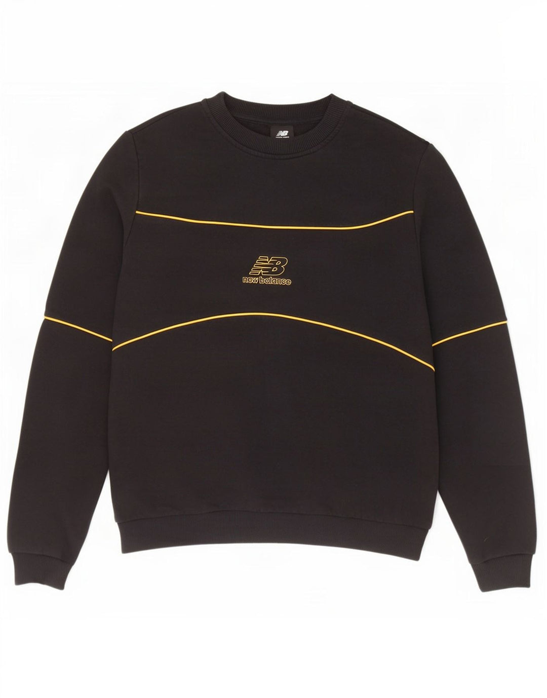 New Balance Herre Sweatshirt Jumper lille sort stribet bomuld