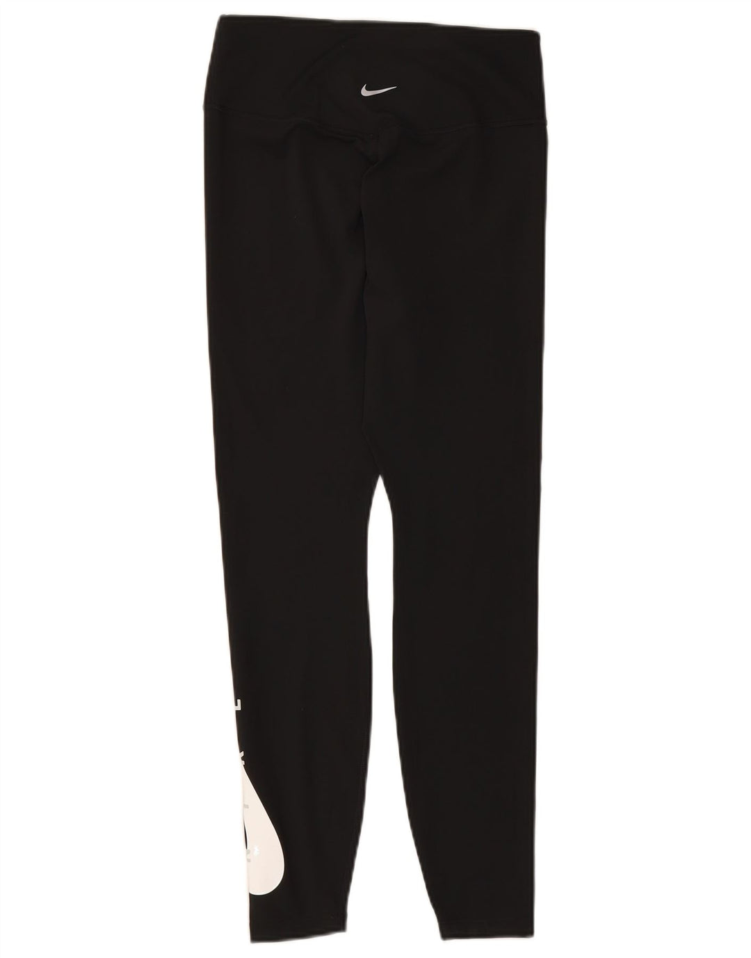 NIKE Dame Dri Fit Grafiske Leggings UK 12 Medium Sort