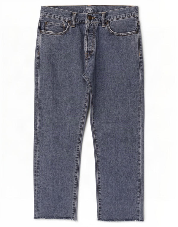 Carhartt Herre Wip Straight Jeans W31 L26 Blå Bomuld
