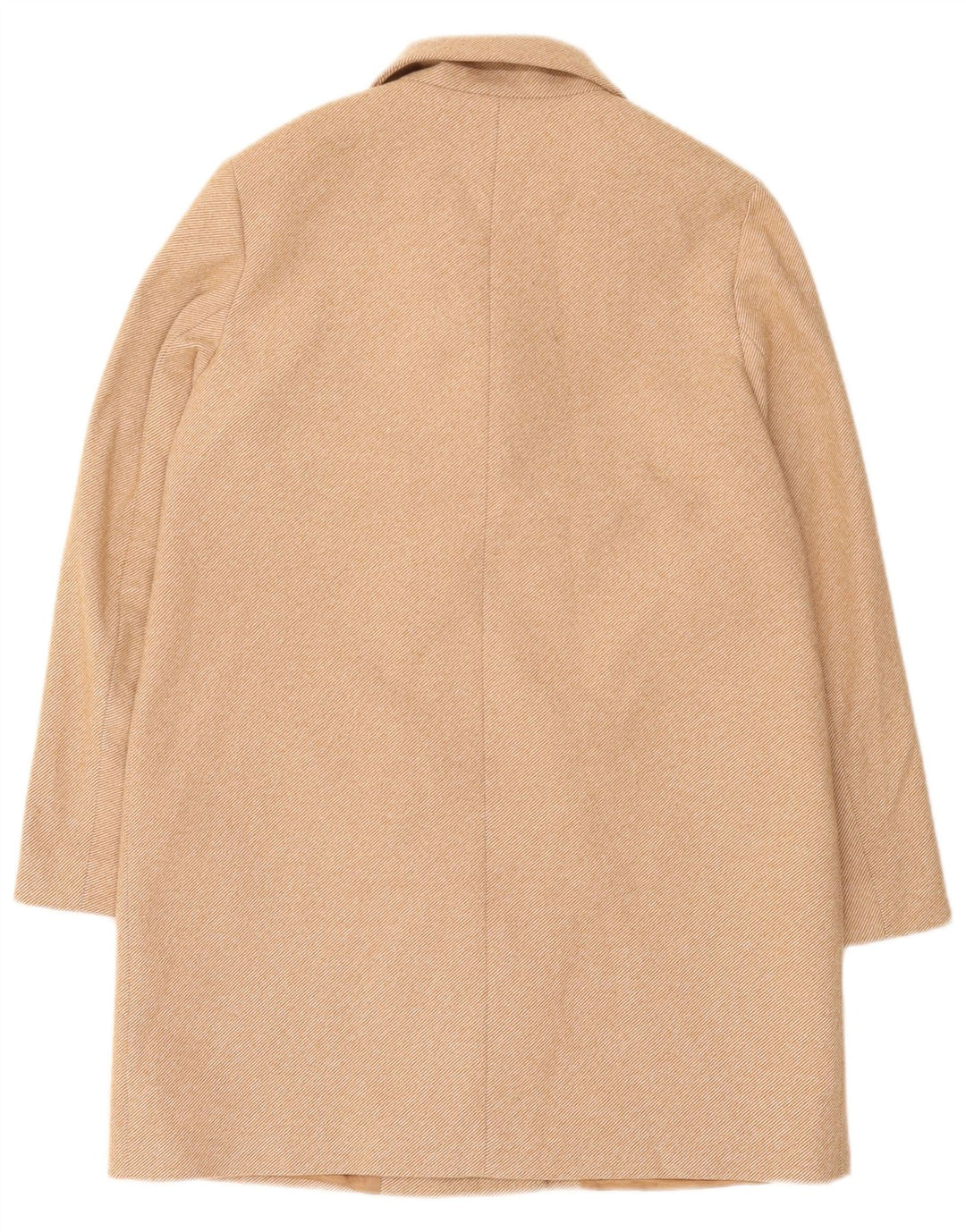 Zara Dame Dobbeltradet Frakke UK 14 Medium Beige Polyester