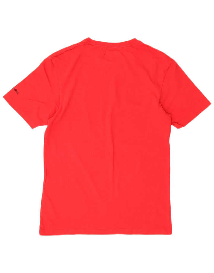 Columbia Herre grafisk T-shirt top lille rød bomuld