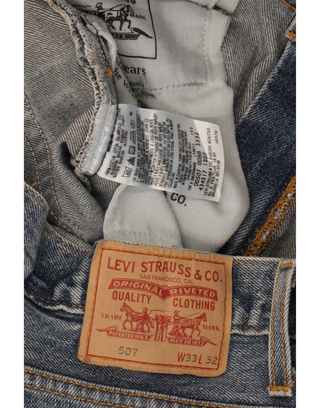 Levi's Dame 507 Bootcut Jeans W33 L28 Blå Bomuld