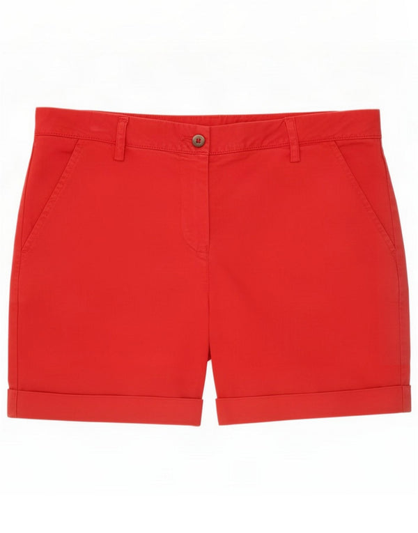 Kappa Womens Perfect Fit Chino-shorts IT 44 Medium W30 Rød Bomuld