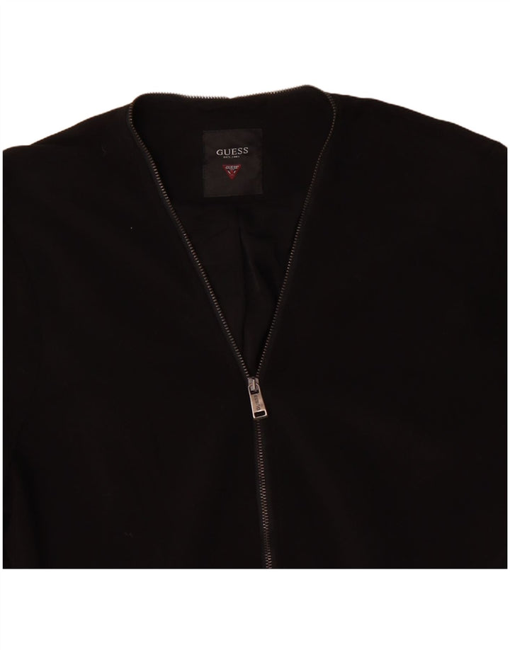 GUESS Dame Blazer Jacket UK 16 Stor Sort Polyester