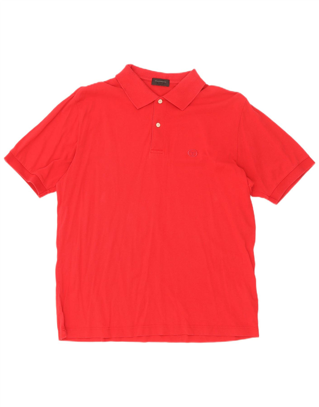 Sergio Tacchini Herre poloshirt IT 50 Medium Rød Bomuld