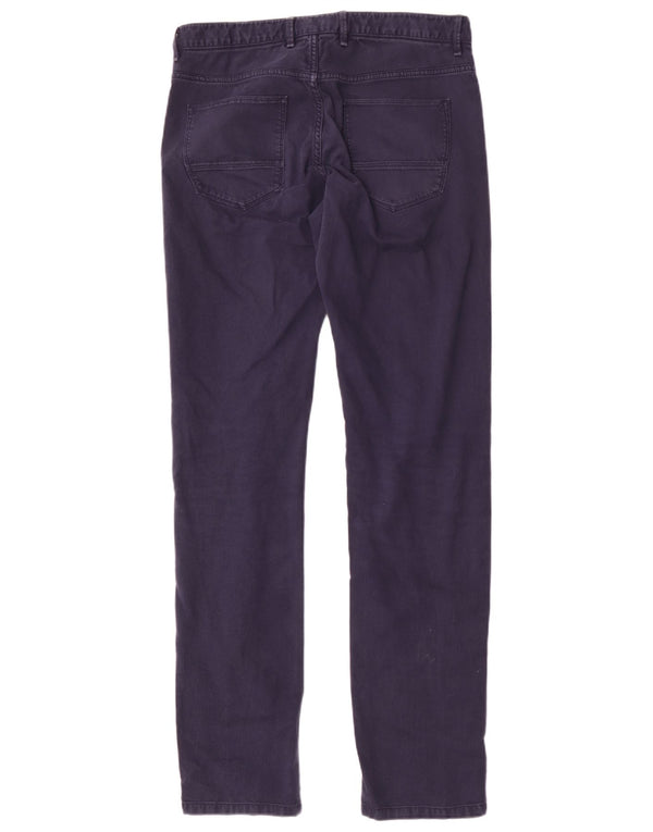 Massimo Dutti Herre Slim Casual Bukser EU 40 Medium W31 L34 Marineblå