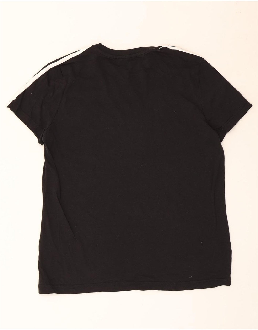 ADIDAS T-shirt top til kvinder UK 20/22 XL Sort bomuld
