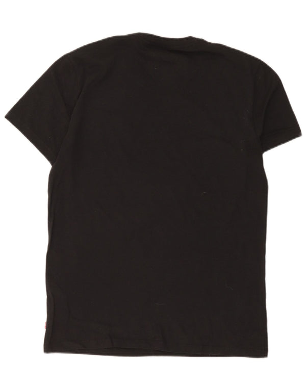 Levi's Herre Slim T-Shirt Top Medium Sort Bomuld