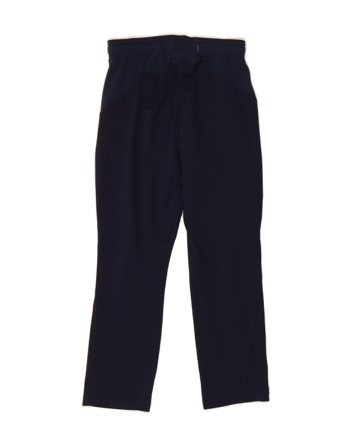 UNDER ARMOUR Boys Tracksuit Trousers 7-8 Years Small Navy Blue Polyester Vintage Under Armour and Second-Hand Under Armour from Messina Hembry 