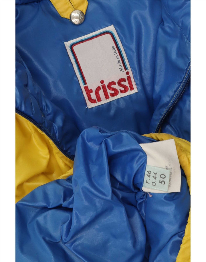 Trissi Herre polstret jakke IT 50 Stor Gul Colourblock Nylon