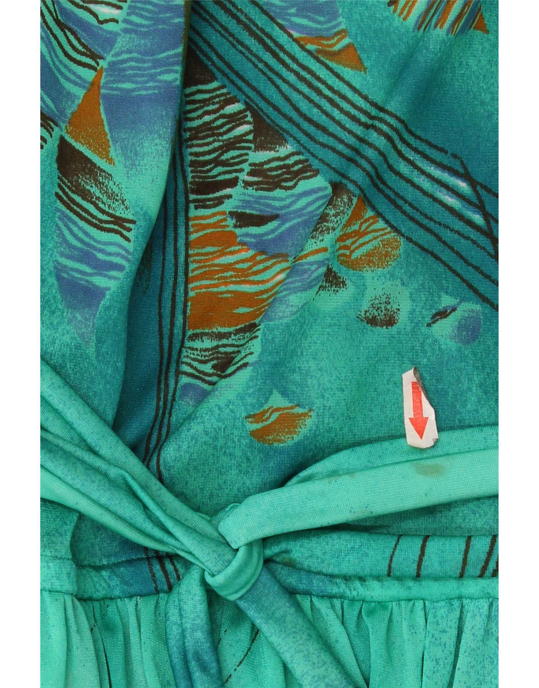 Vintage Jumpsuit til kvinder IT 44 Medium Green Floral Polyamid