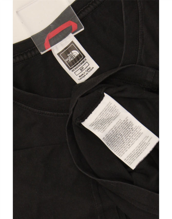 THE NORTH FACE Mens Graphic T-Shirt Top Small Black Cotton