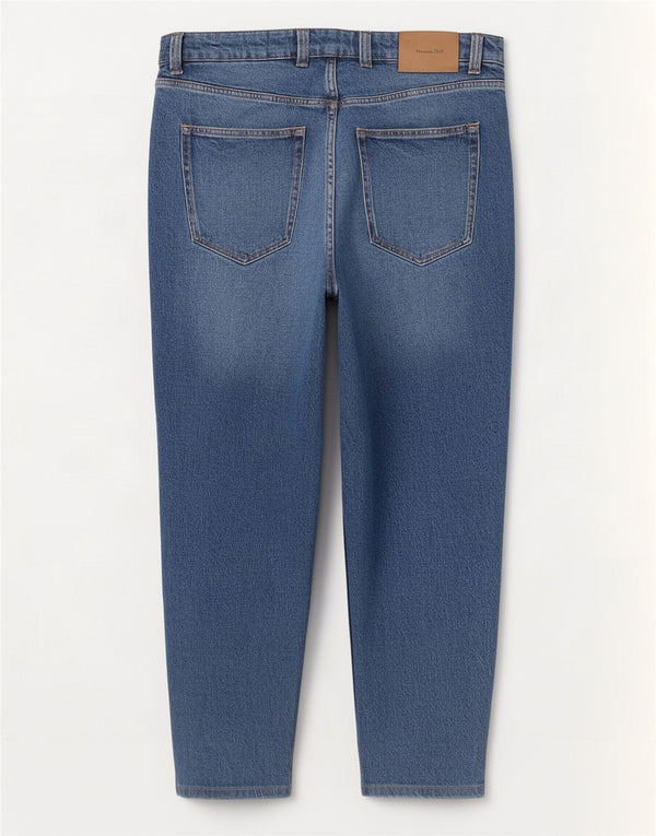 Massimo Dutti Herre Tapered Jeans EU 44 Large W34 L29 Blå Bomuld