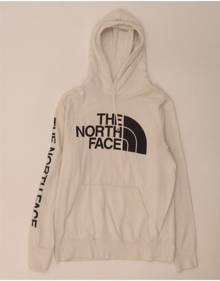 The North Face Herre Grafisk Hoodie Jumper Medium Hvid Bomuld