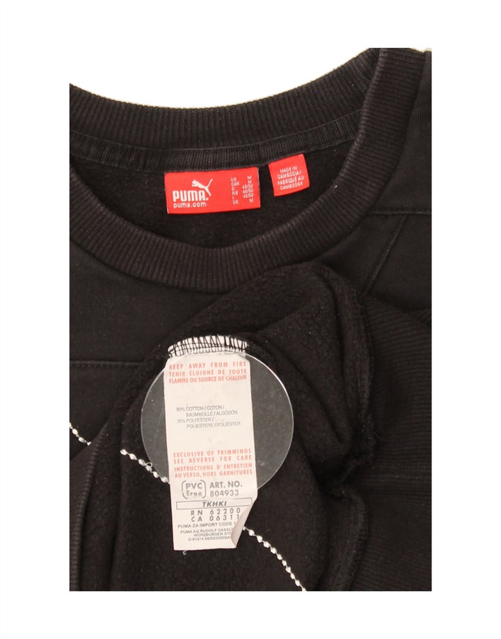 Mens Graphic Sweatshirt Jumper Medium Vintage Puma and Second-Hand Puma from Messina Hembry 