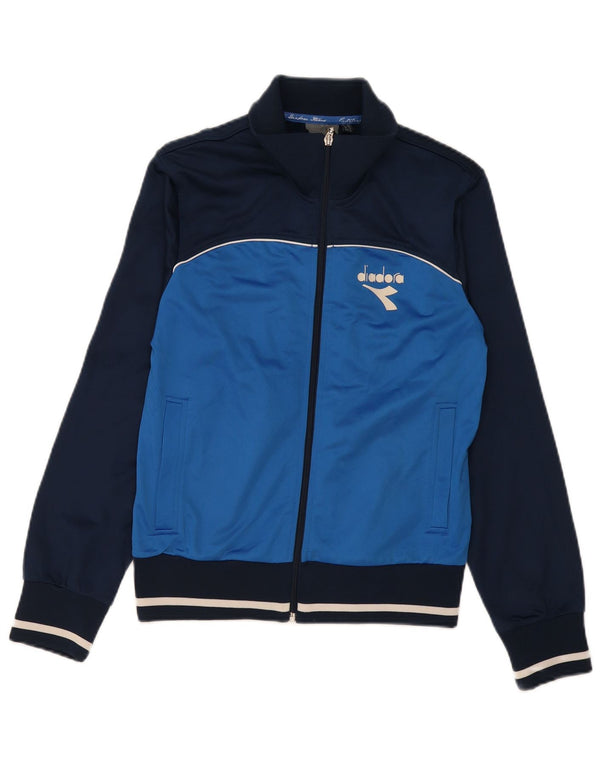 Diadora Træningsdragt til mænd Topjakke UK 34 XS Marineblå Colourblock Polyester