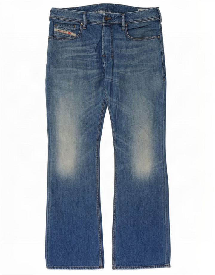 Diesel Herre Zatiny Regular Fit Bootcut Jeans W33 L30 Blå Bomuld