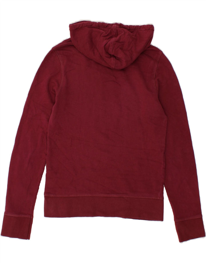 JACK & JONES Mens Graphic Hoodie Jumper Small Red Cotton Vintage Jack & Jones and Second-Hand Jack & Jones from Messina Hembry 