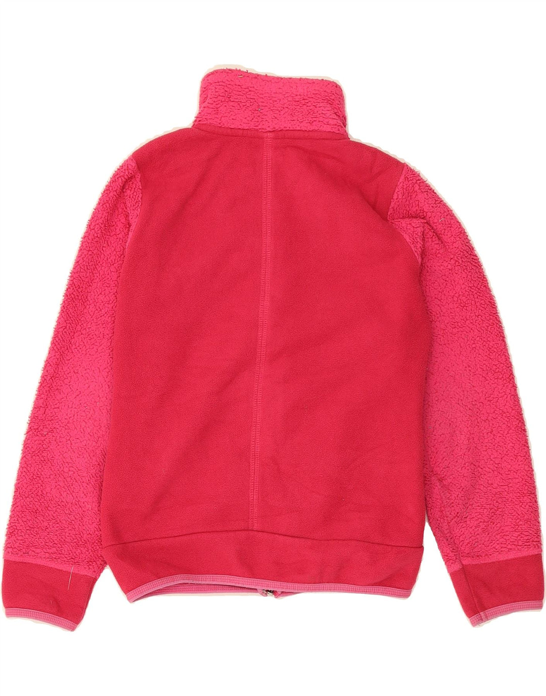CHAMPION Girls Graphic Fleece Jacket 9-10 Years Medium  Pink Colourblock Vintage Champion and Second-Hand Champion from Messina Hembry 