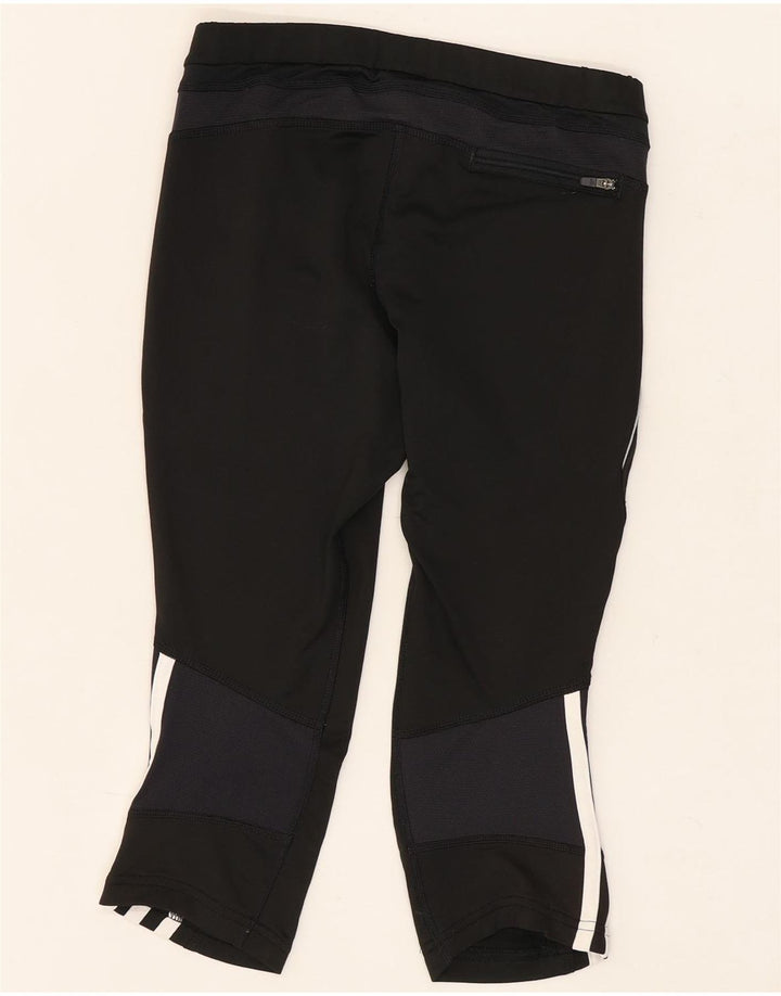 Adidas Dame Capri Leggings UK 10 Small Black Polyester