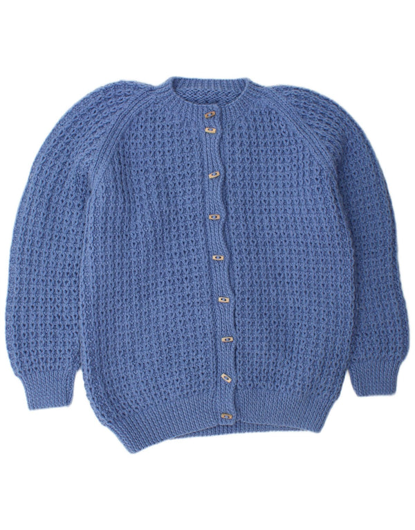 VINTAGE Dame Cardigan Sweater UK 16 Large Blue