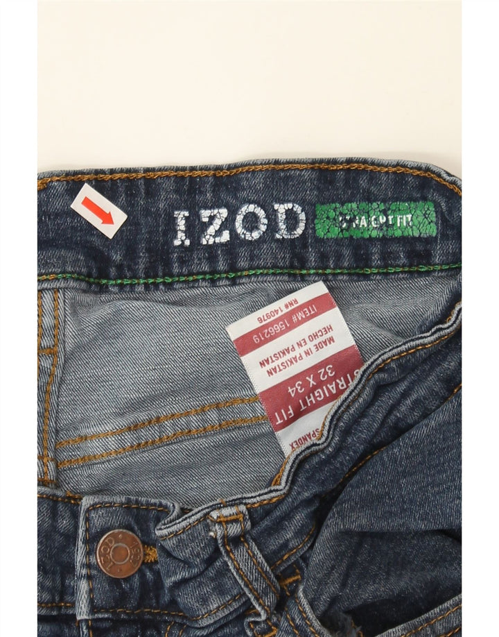 IZOD Mens Straight Jeans W32 L34 Blue Cotton Vintage Izod and Second-Hand Izod from Messina Hembry 