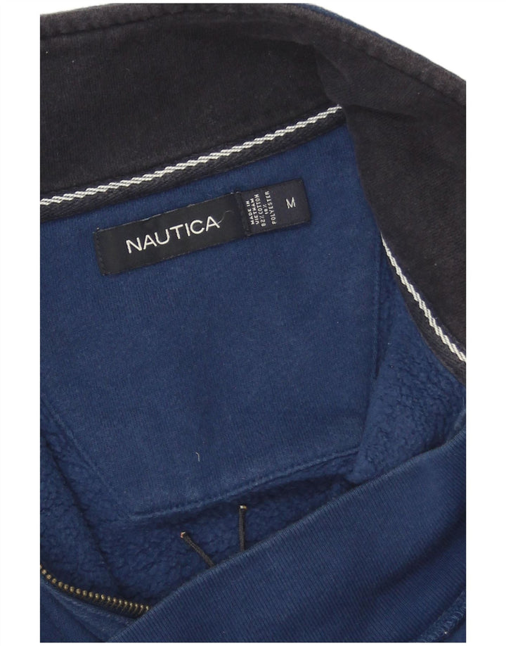 Nautica sweatshirt med lynlås til mænd, medium marineblå bomuld
