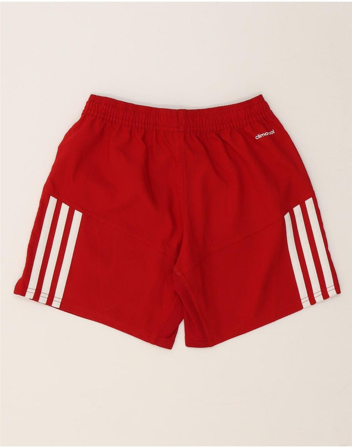 Adidas Womens Climacool Graphic Sports Shorts UK 8 Small Red Polyester