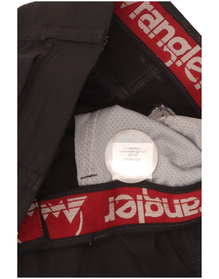 Wrangler Straight Cargo bukser til mænd W34 L32 sort nylon