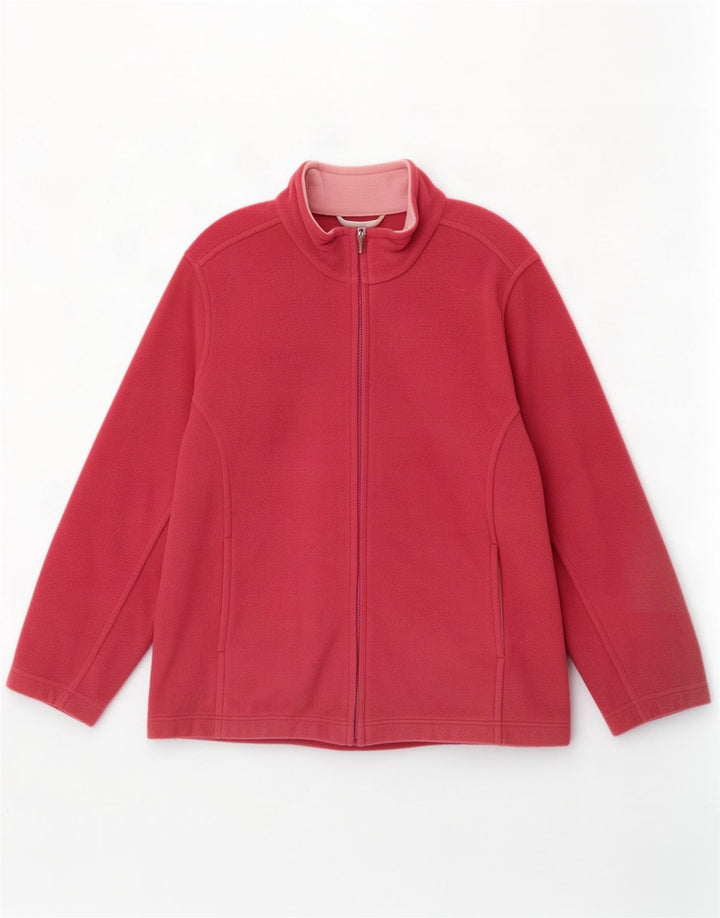 Marks & Spencer Dame Fleecejakke UK 18 XL Pink Polyester