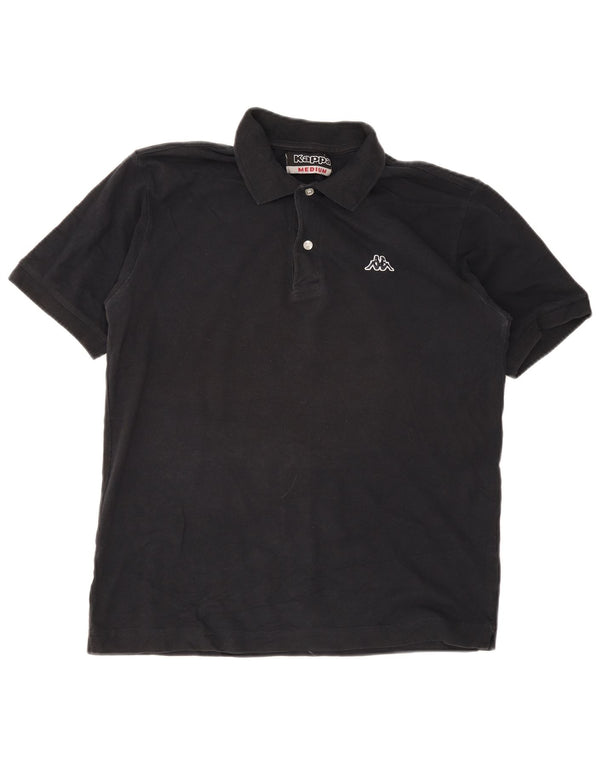 Kappa herre poloshirt Medium sort bomuld