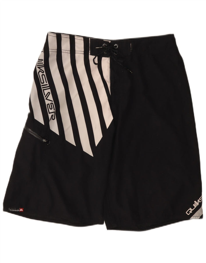 Quiksilver Herre grafiske svømmeshorts Medium Sort Colourblock Polyester