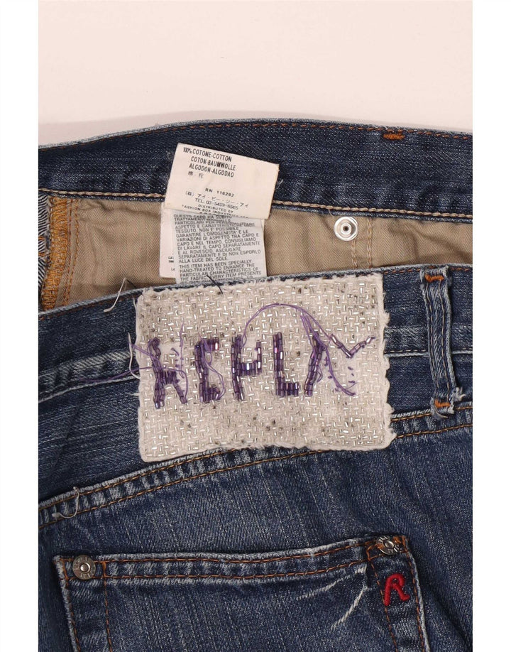 Replay Dame Straight Jeans W32 L34 Blå Bomuld