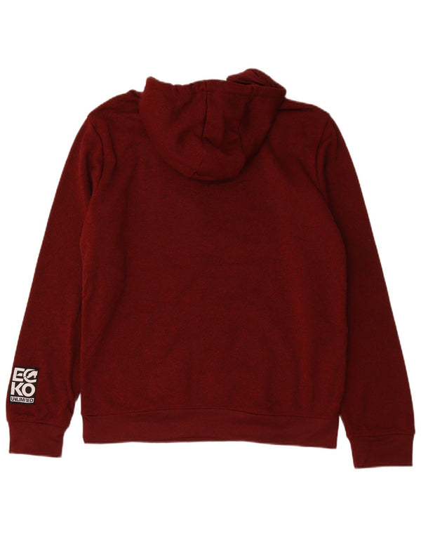 Ecko Unltd Grafisk hættetrøje til mænd Small Bourgogne Polyester