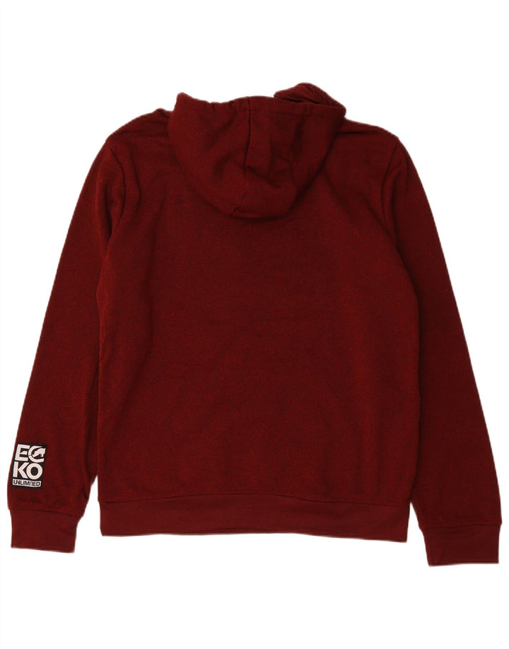 Ecko Unltd Grafisk hættetrøje til mænd Small Bourgogne Polyester